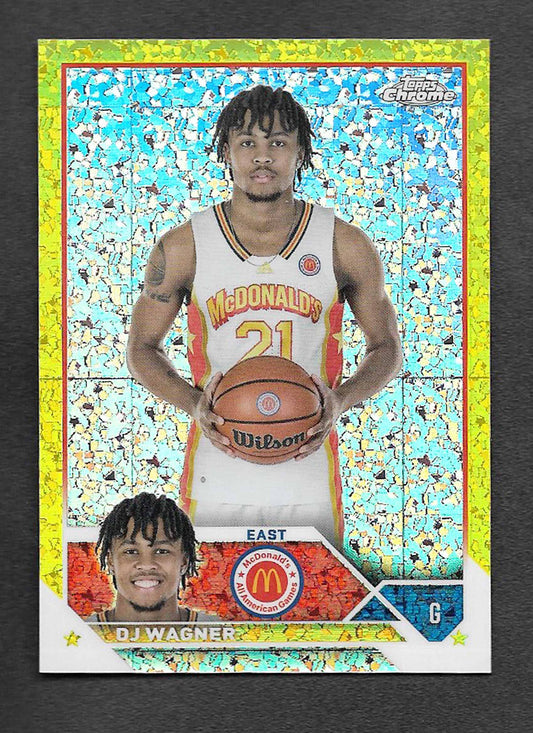 Wagner, DJ 2023 Topps Chrome yellow mini diamond  7/75 #59