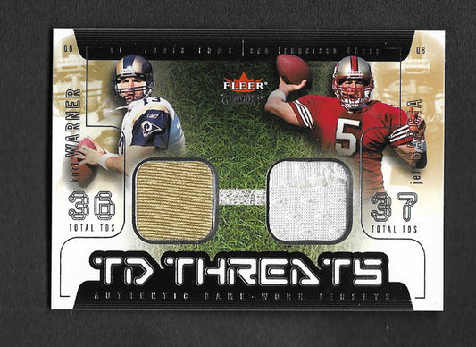 Warner, Kurt 2002 Fleer HOF td threats garcia jerseys