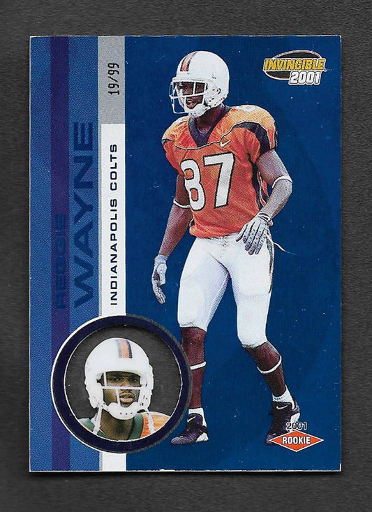 Wayne, Reggie 2001 Pacific Invicible blue 19/99 #268