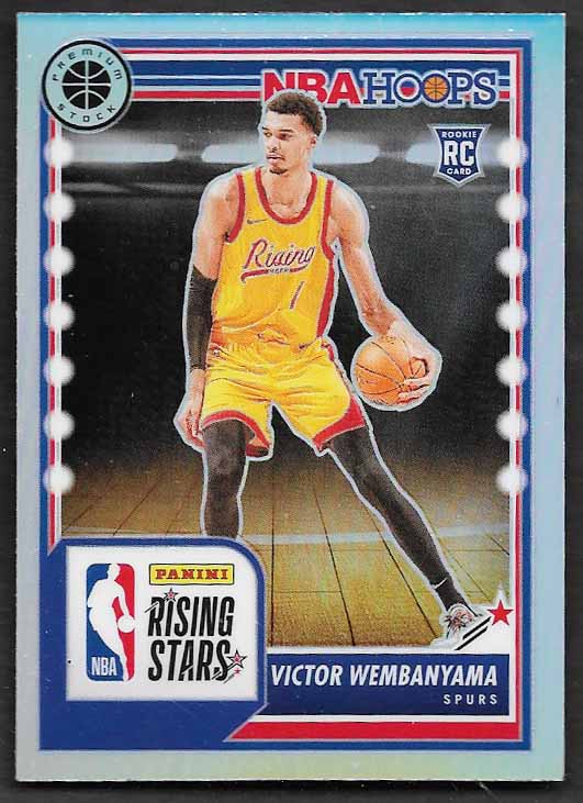 Wembanyama, Victor 2023 Hoops Premium rising star silver prizm #282  ROOKIE SPURS
