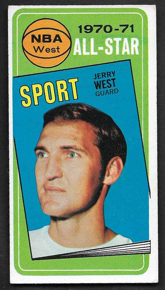 West, Jerry 1970 Topps all star tall boy #107  LAKERS