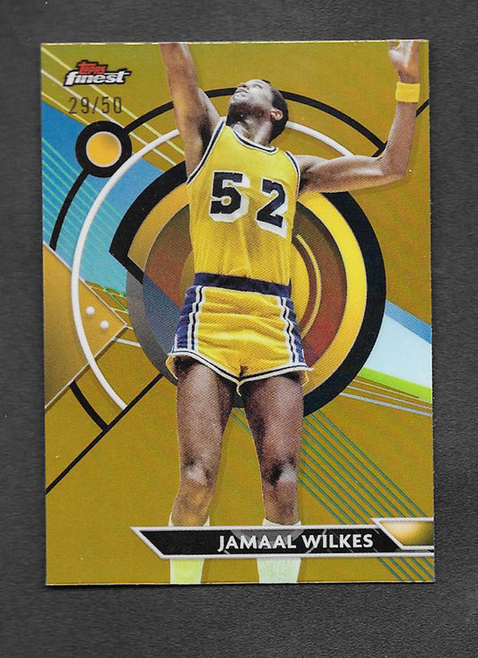 Wilkes, Jamaal 2023 Topps Finest gold refractor   29/50 #72