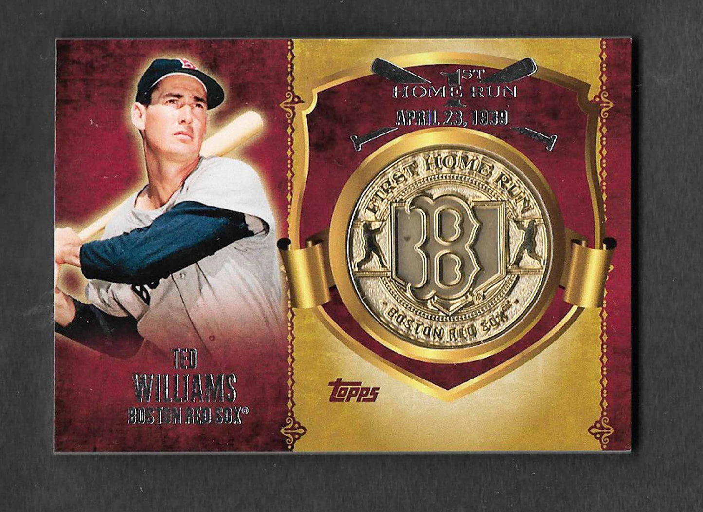 Williams, Ted 2015 Topps HOF Commemorative Medallion #fhrm-tw
