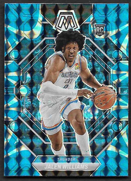 Williams, Jalen 2022 Mosaic Blue reactive #217  ROOKIE THUNDER