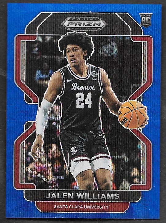 Williams, Jalen 2022 Prizm draft blue wave 119/249  #84  ROOKIE THUNDER