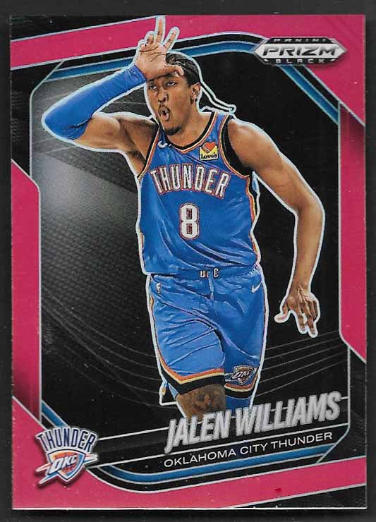 Williams, Jalen 2024 Prizm black red 274/299 #15  THUNDER