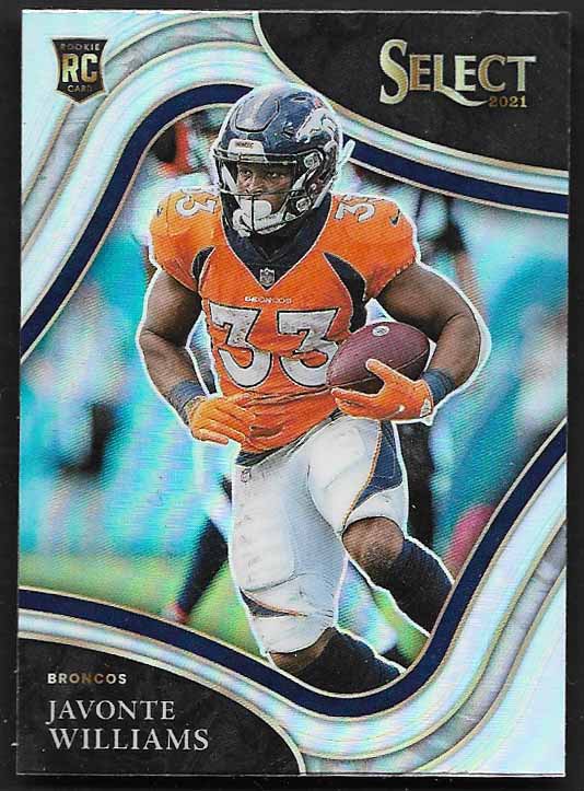 Williams, Javonte 2021 Select field level #357  ROOKIE BRONCOS COWBOYS