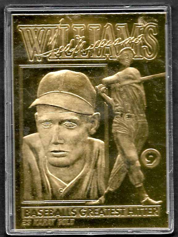 Williams, Ted 1996 Bleachers 23k gold  RED SOX