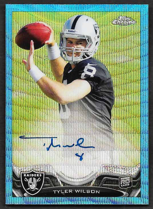 Wilson, Tyler 2013 Topps Chrome blue 20/50  #111  ROOKIE RAIDERS
