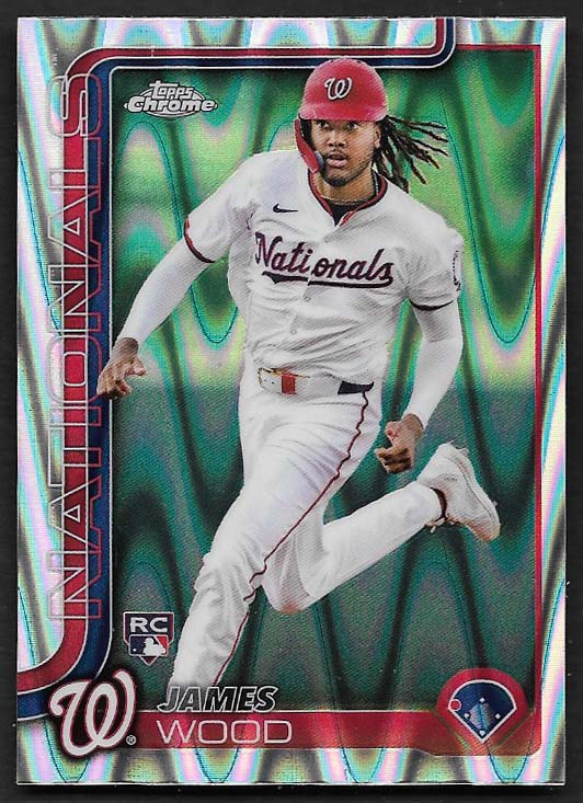 Wood, James 2025 Topps chrome raywave #132  ROOKIE NATIONALS