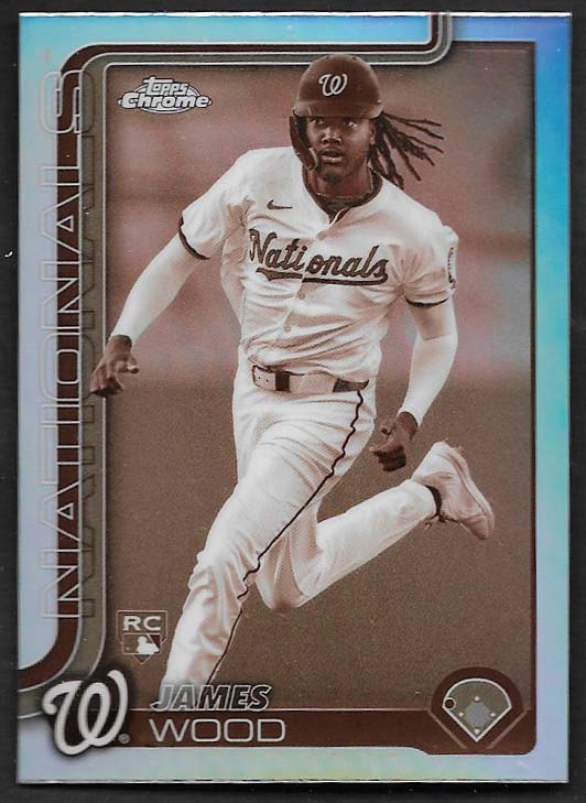 Wood, James 2025 Topps chrome sepia refractor #132  NATIONALS