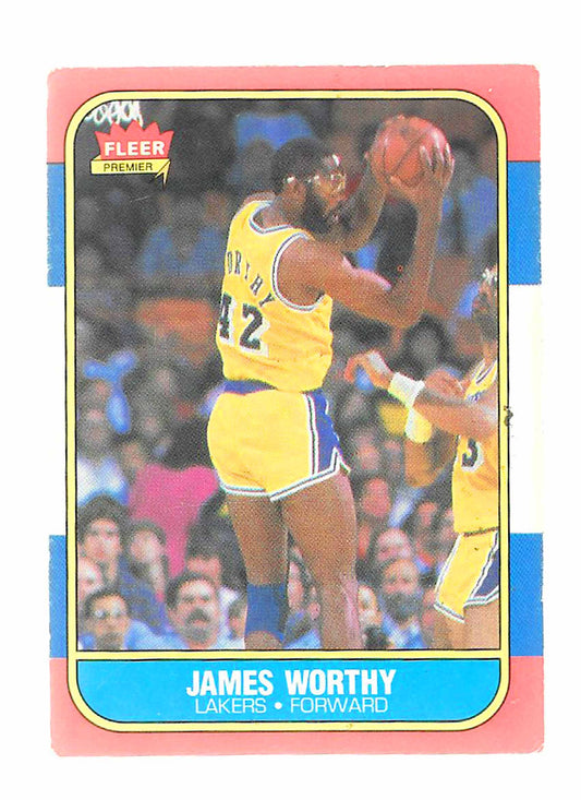Worthy, James 1986 Fleer #131