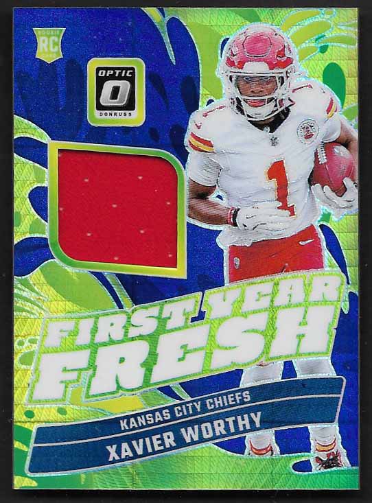 Worthy, Xavier 2024 Donruss optic first year fresh patch #fyfxwy  ROOKIE CHIEFS