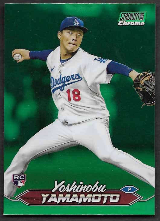 Yamamoto, Yoshinobu 2024 Stadium Club Chrome green #114  ROOKIE DODGERS