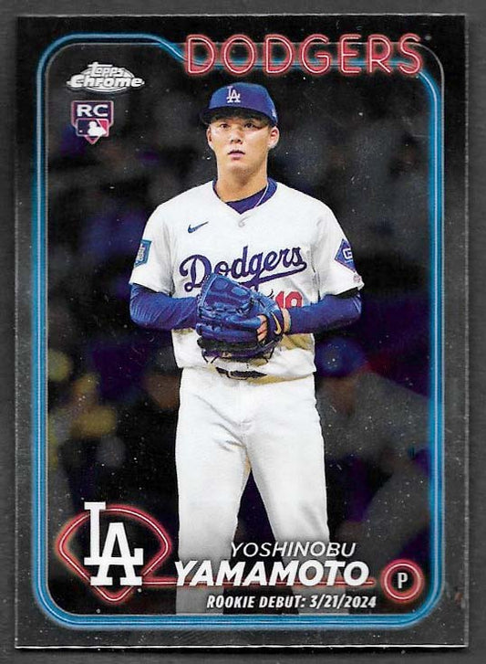 Yamamoto, Yoshinobu 2024 Topps chrome update #usc108  ROOKIE DODGERS