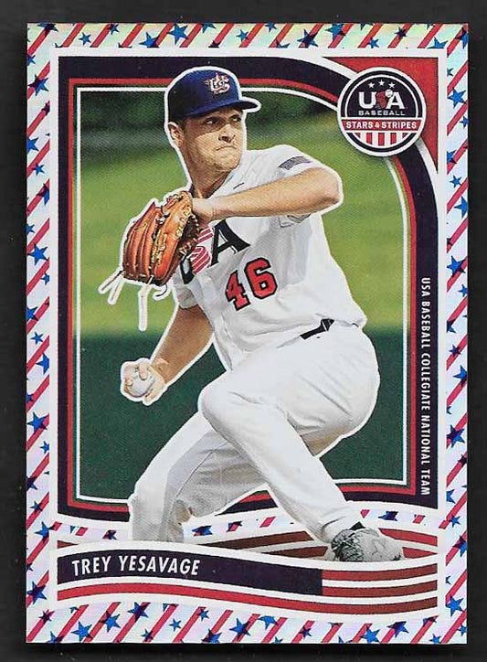 Yesavage, Trey 2024 Panini Stars Stripes 22/50  #6  ROOKIE BLUE JAYS